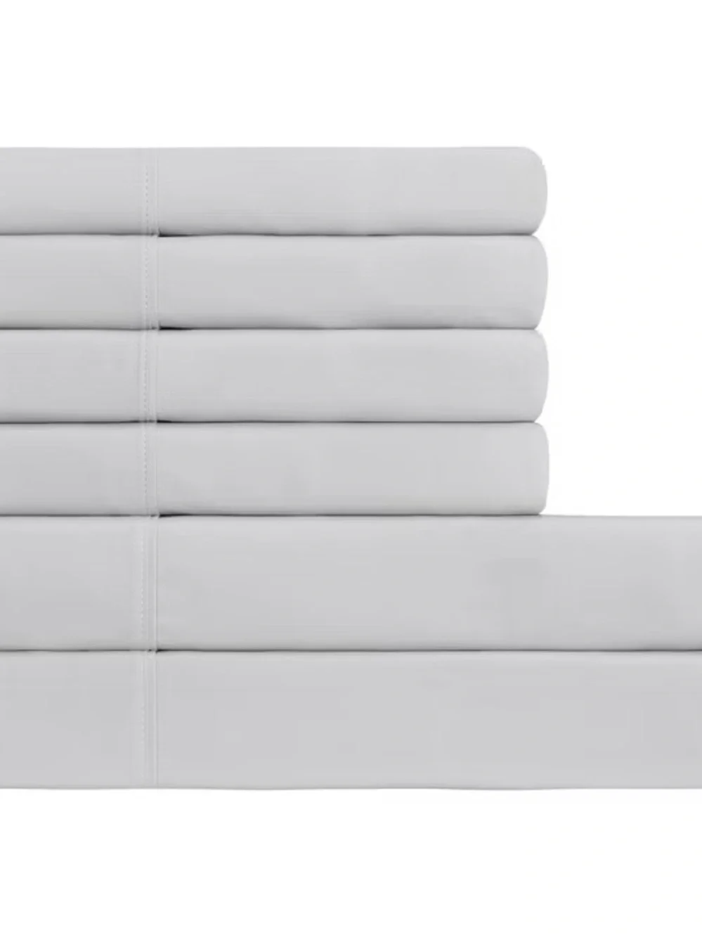 NEW South Point Home Fashions King 6 Piece Microfiber Sheet Set Gray
